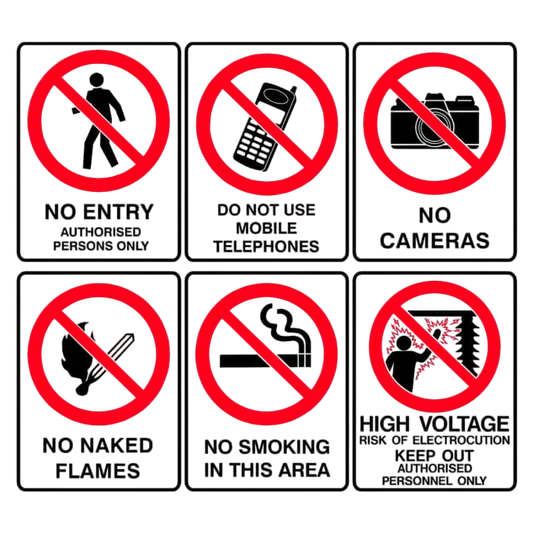 Prohibitory Signs | Professional Signage Solutions | Millennium Signs Johannesburg