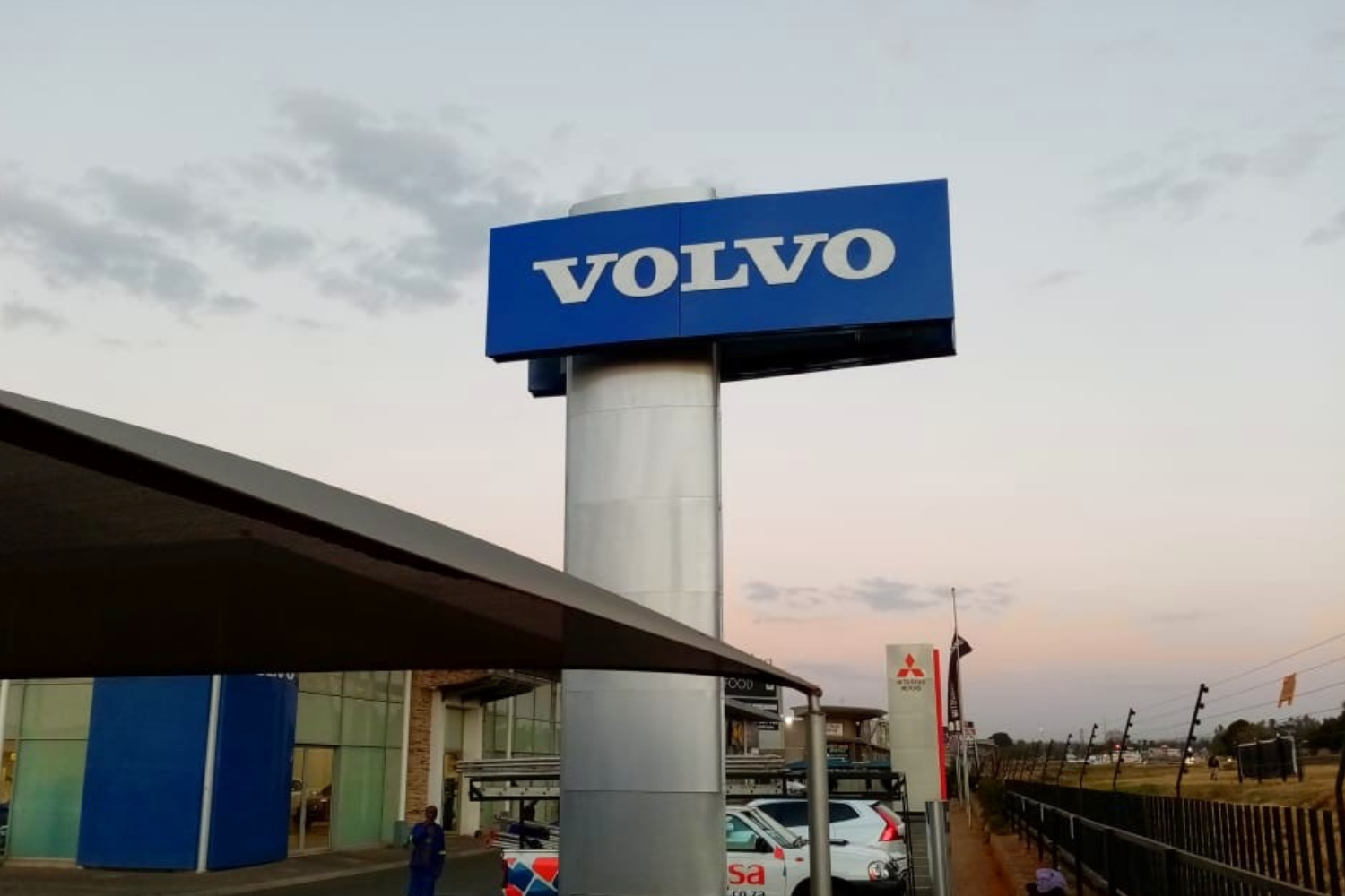 Covered Pole Pylons | Professional Signage Solutions | Millennium Signs Johannesburg