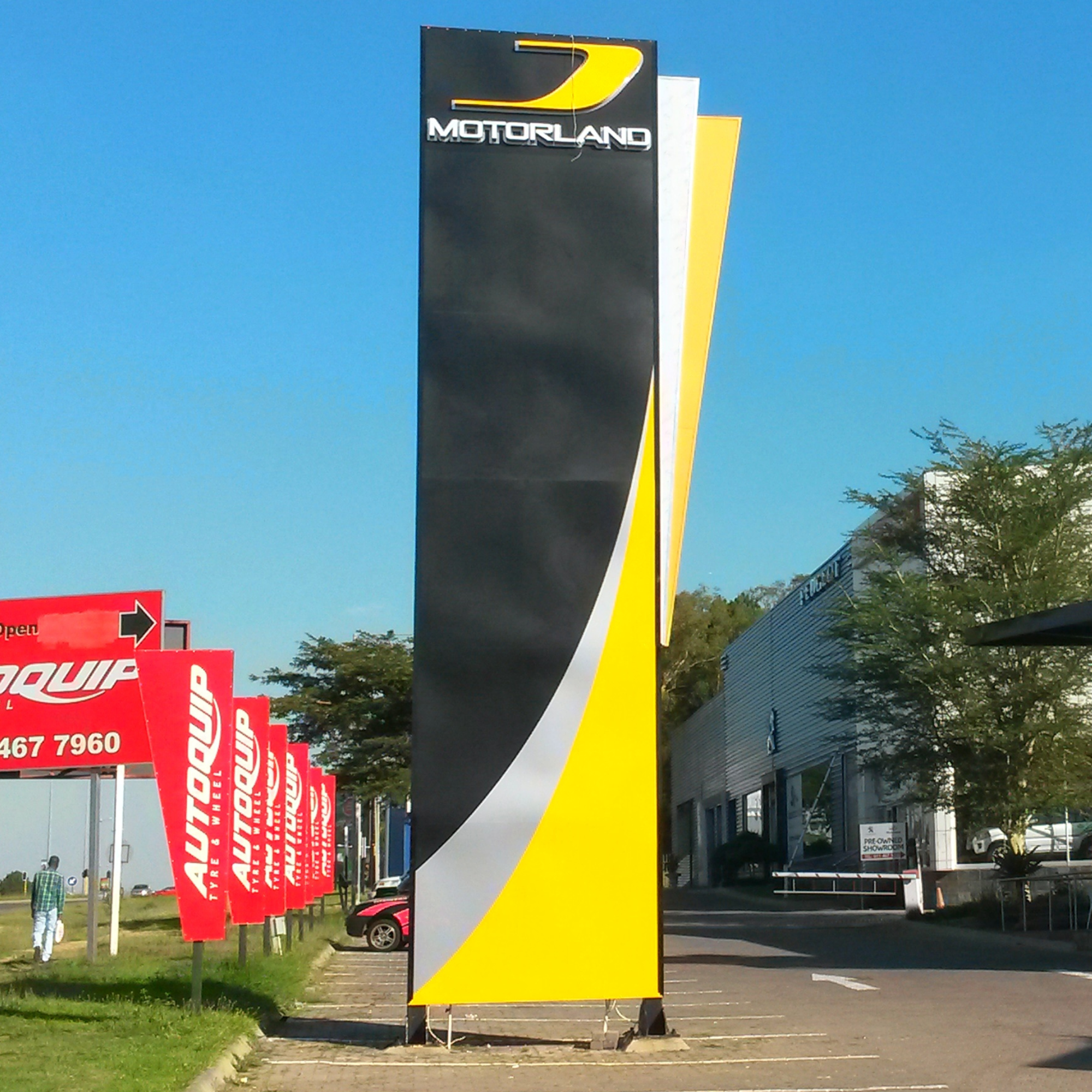 Covered Pole Pylons Johannesburg | Millennium Signs | Professional ...