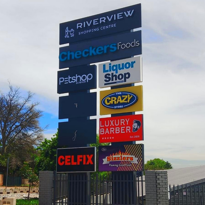 Multi-Tenant Pylons | Professional Signage Solutions | Millennium Signs Johannesburg